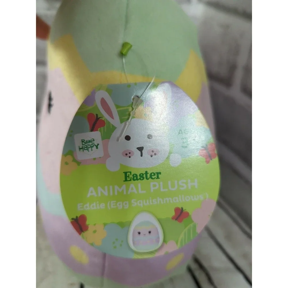 Squishmallows Plush Eddie Easter Egg Bee Happy 8-9